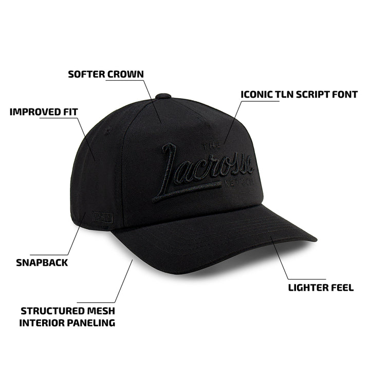 TLN Script Hat (Solid Black)