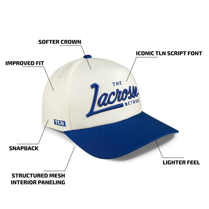 TLN Script Hat (Royal/Natural)