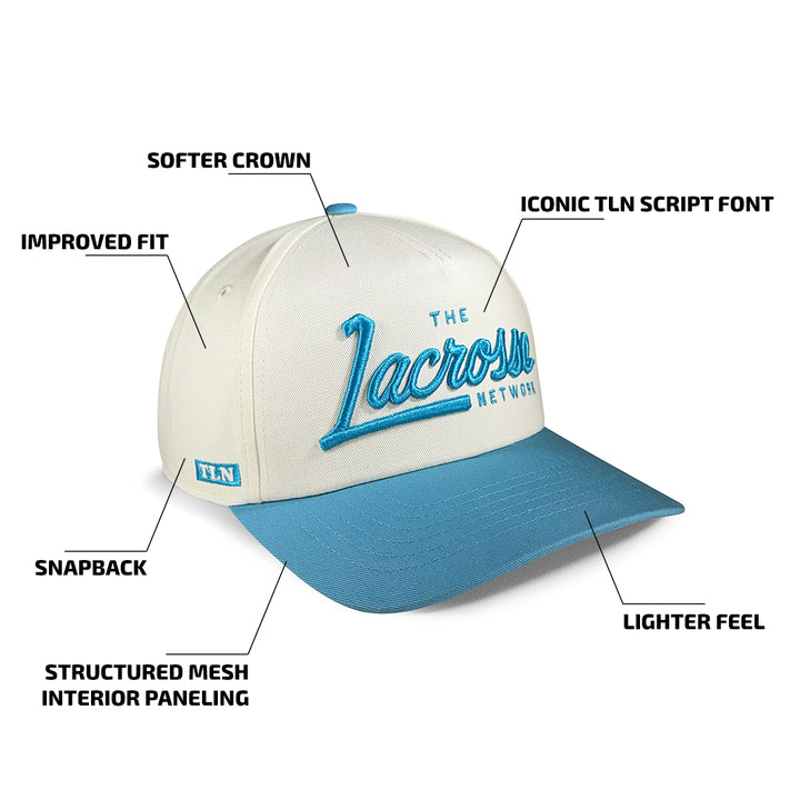 TLN Script Hat (Icy Blue/Natural)