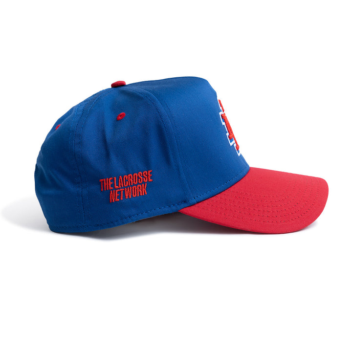 TLN Monogram Hat (Royal/Red)