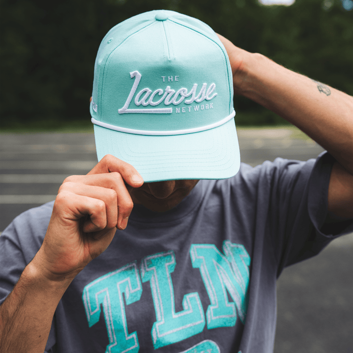 Seafoam Script Rope Hat