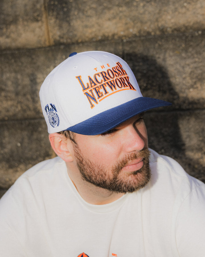 Pit Stop Hat (Navy/Orange)