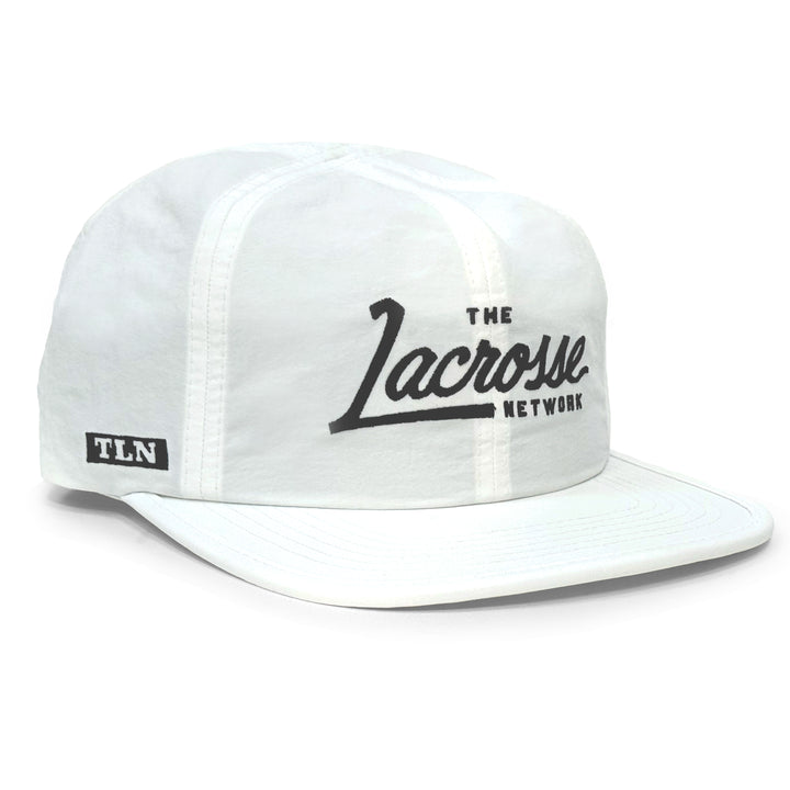 White Script Camp Hat