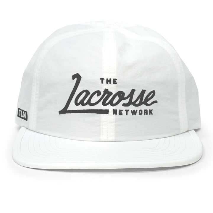 White Script Camp Hat
