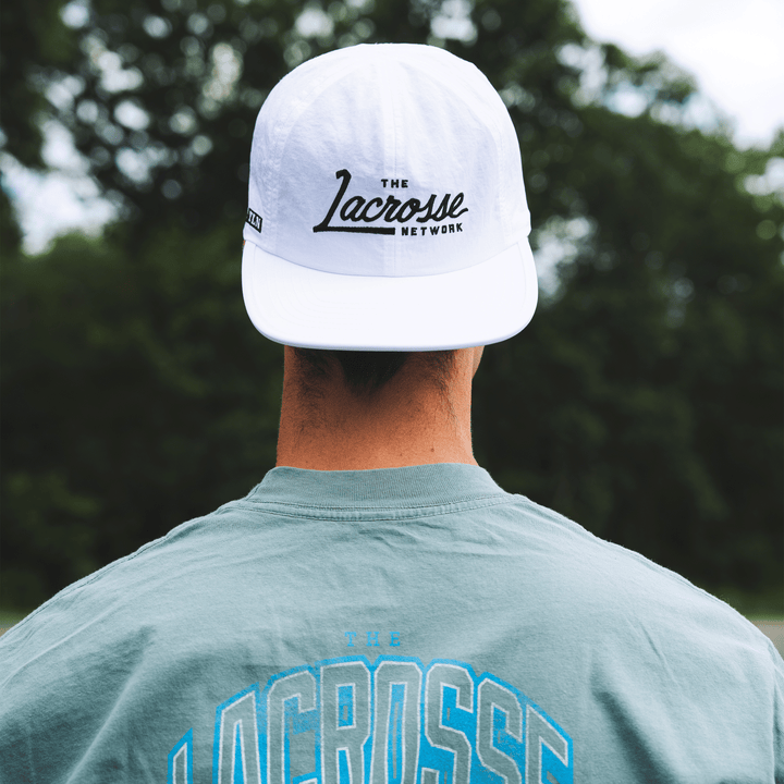 White Script Camp Hat