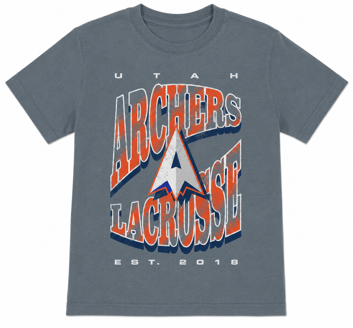 Utah Archers Throwback Washed Tee - Youth