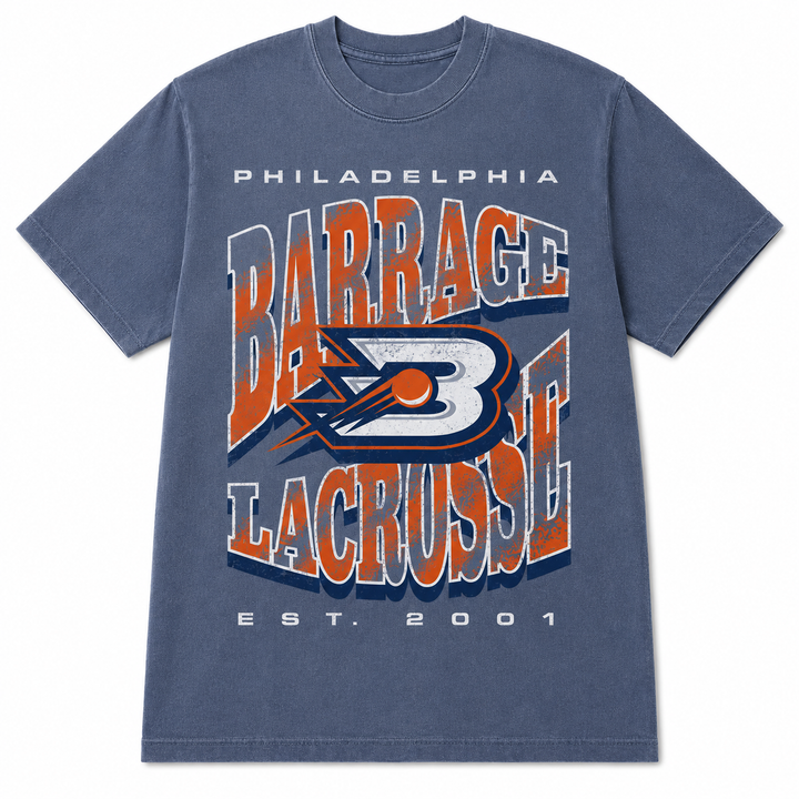 Philadelphia Barrage Throwback Washed Tee