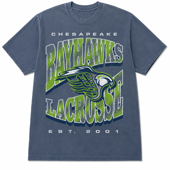 Chesapeake Bayhawks Throwback Washed Tee