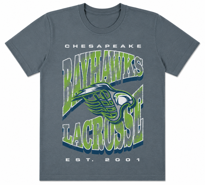 Chesapeake Bayhawks Throwback Washed Tee - Youth