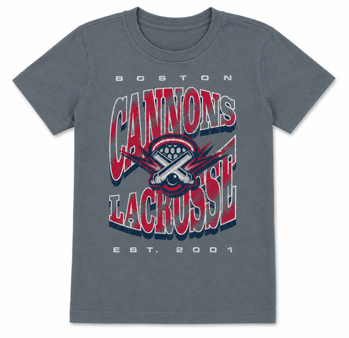 Boston Cannons Throwback Washed Tee - Youth