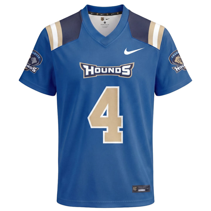 Legends Ryan Brown #4 Charlotte Hounds Charlotte Hounds Throwback Nike Replica Player Jersey - Youth (Carolina)