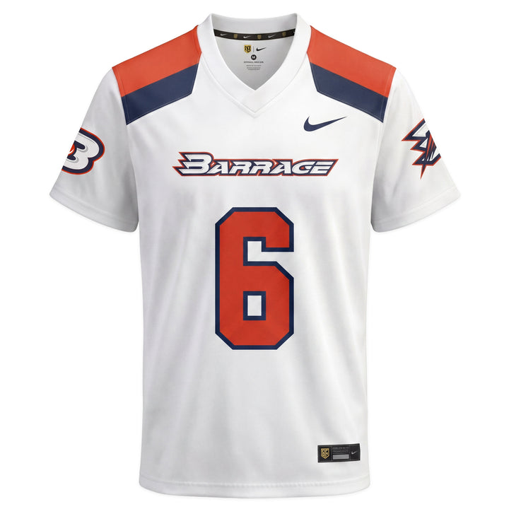 Legends Brian Dougherty #6 Philadelphia Barrage Throwback Nike Replica Player Jersey