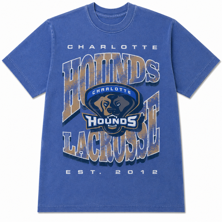Charlotte Hounds Throwback Washed Tee