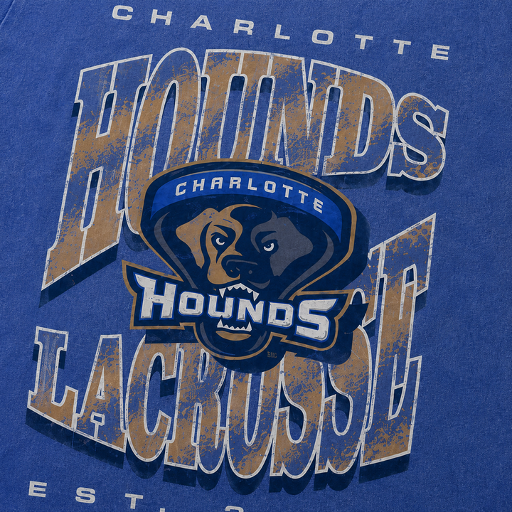 Charlotte Hounds Throwback Washed Tee