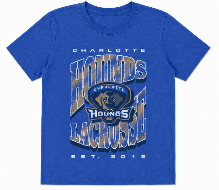 Charlotte Hounds Throwback Washed Tee - Youth