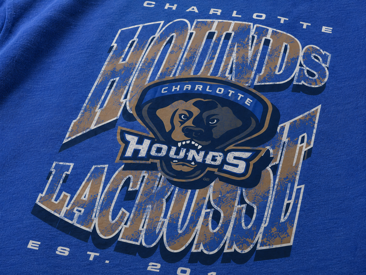 Charlotte Hounds Throwback Washed Tee - Youth