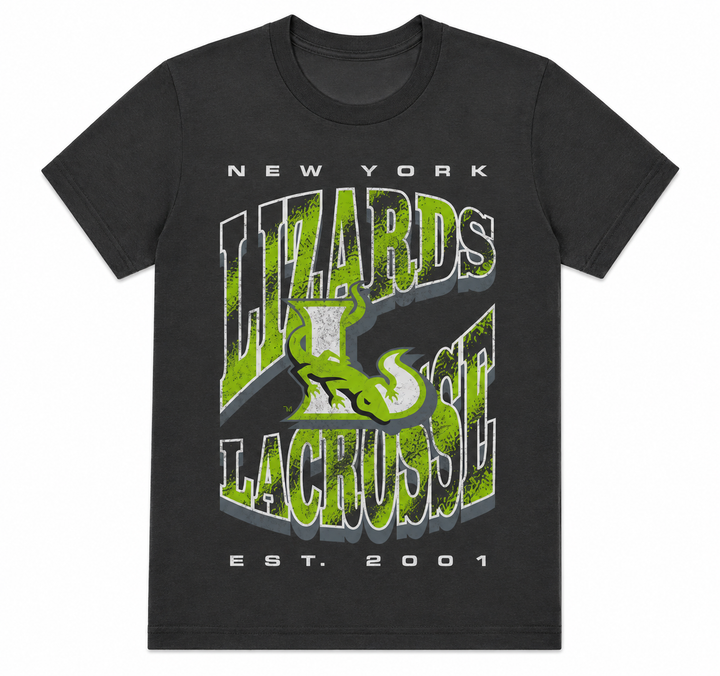 New York Lizards Throwback Washed Tee - Youth