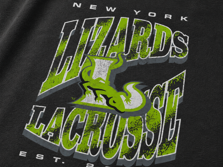 New York Lizards Throwback Washed Tee - Youth