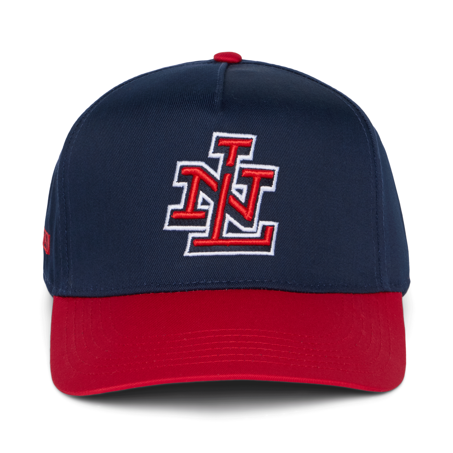 TLN Monogram Hat (Navy/Red)